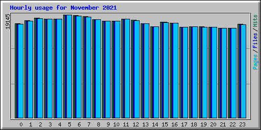 Hourly usage for November 2021