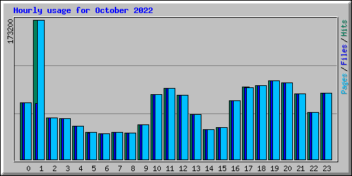 Hourly usage for October 2022