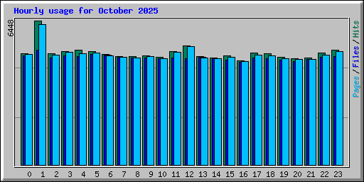 Hourly usage for October 2025
